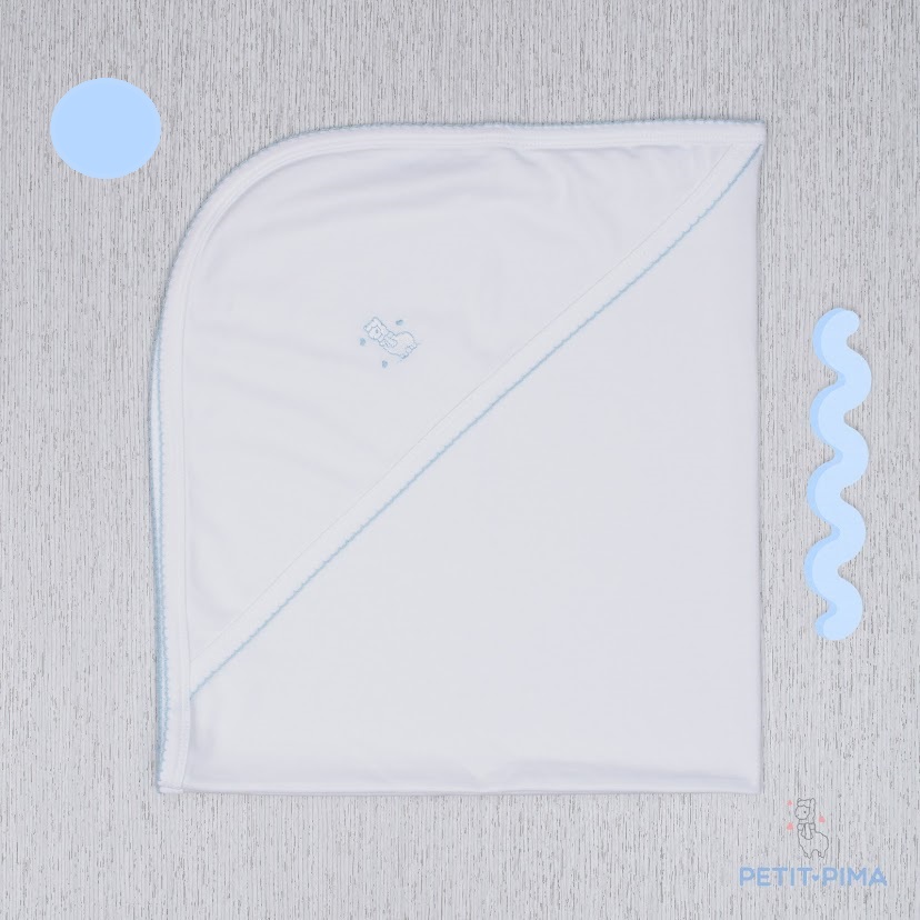 Manta doble tela con capuchita