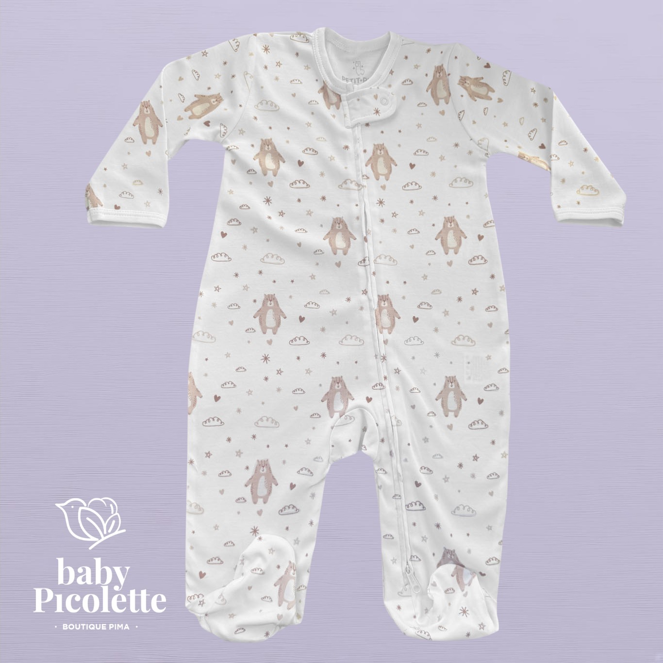 Pijama con cierre - osos