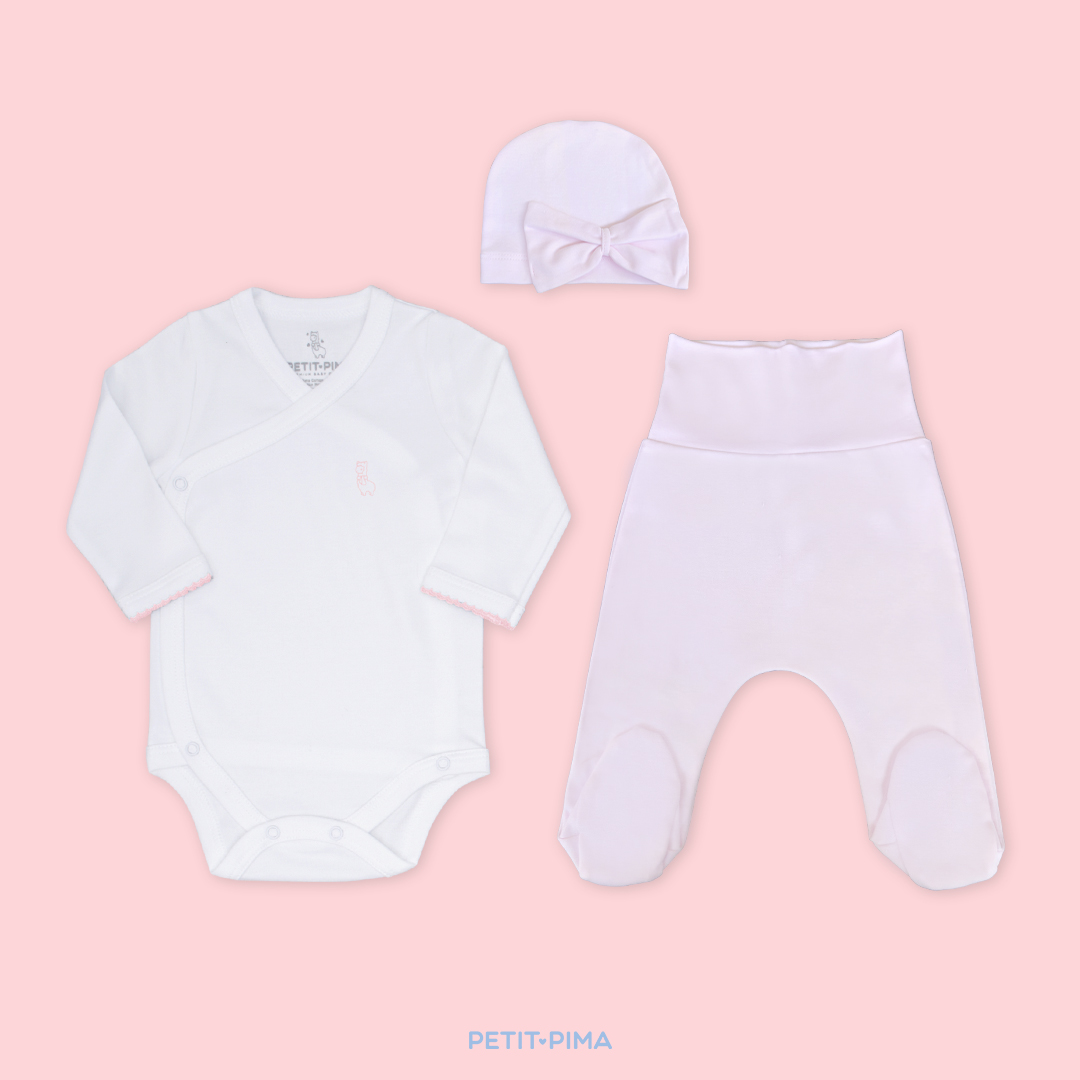 Set Body, Pantalón y Gorro con Lazo