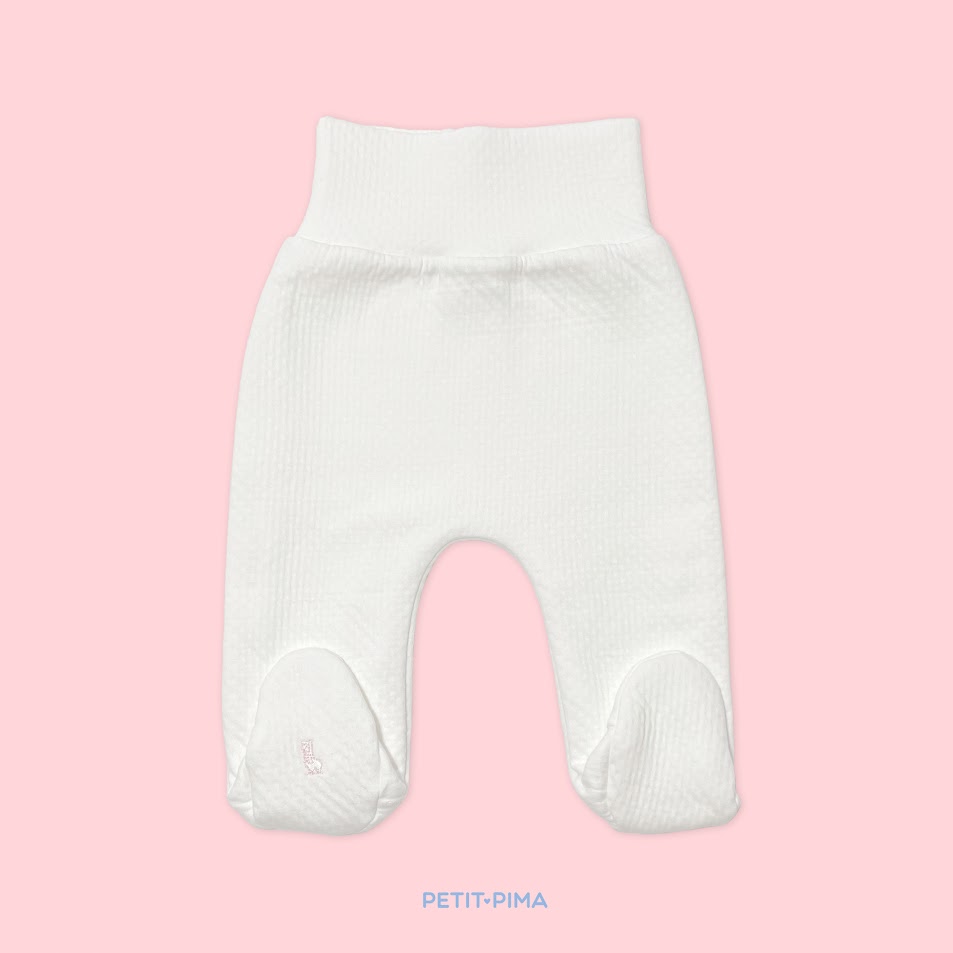 Pantalón Anticólicos con pies y pretina ancha - jaquard