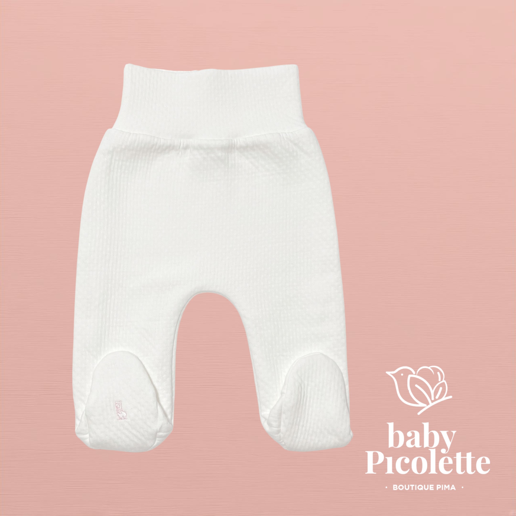 Pantalón Anticólicos con pies y pretina ancha - jaquard