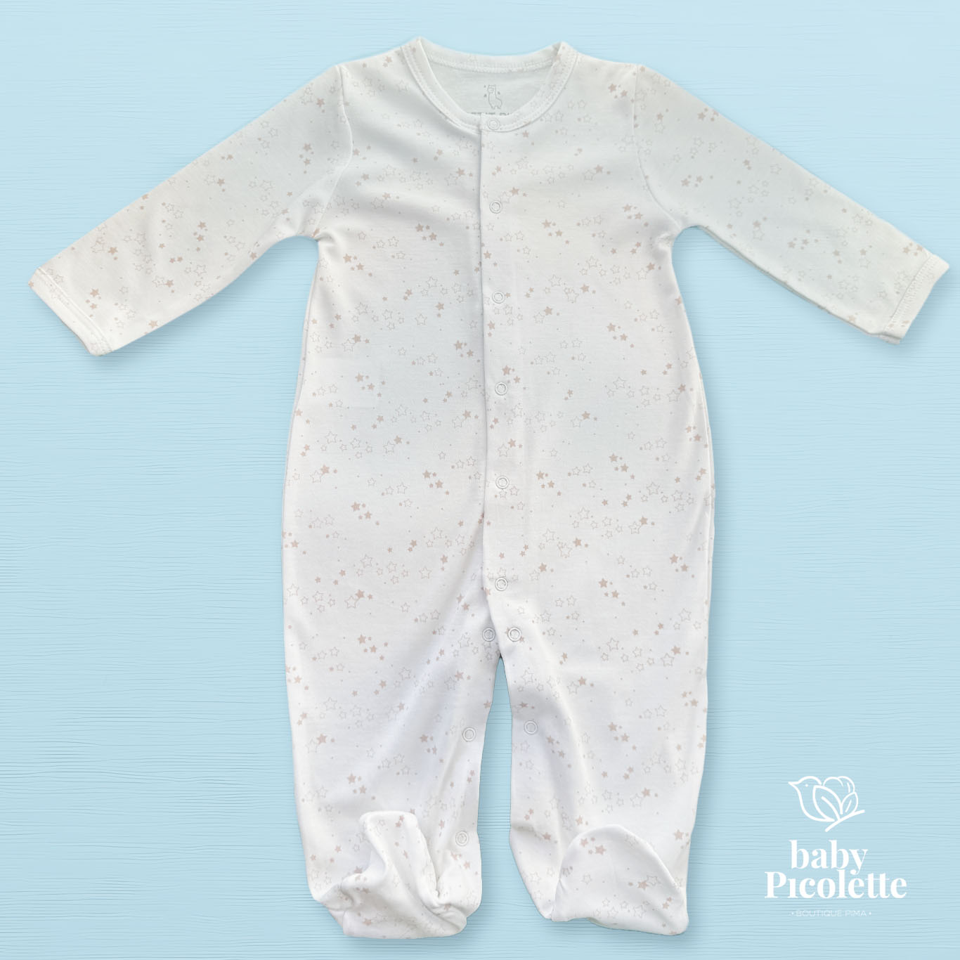 Pijama con broche - estrellas
